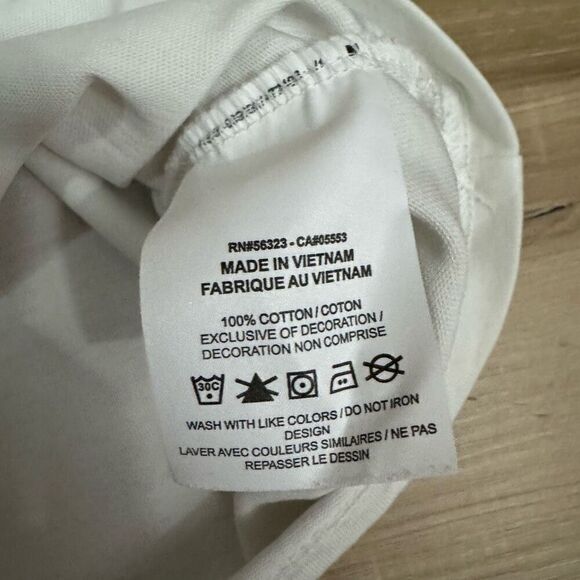 Nike ACG Size S Triangle Logo Graphic Tee Shirt White 100% Cotton Outdoor Basic - Picture 4 of 5